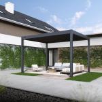 Pergola aluminium bredde 300 cm længde Varianter PETER-HOLMBERG 