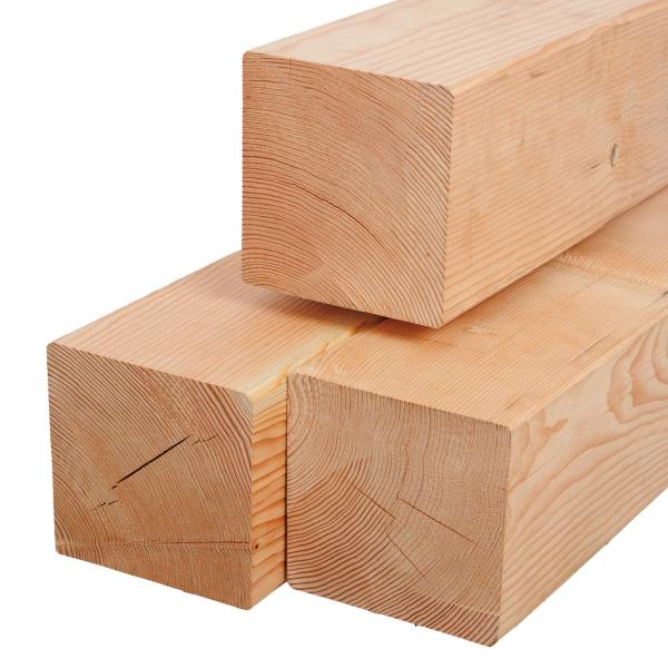 190x190  mm Douglas høvlet Stolper , Frisk  4rh PEFC Flere Varianter 