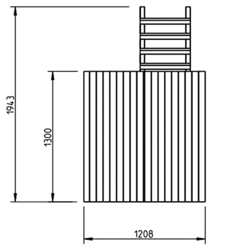 Legetårn Standard Modul Kiosk – Douglas Træ PETER-HOLMBERG