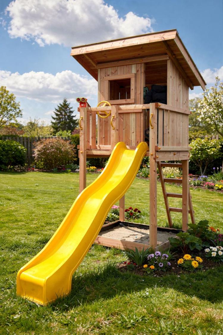 Legetårn Standard Modul Standtårn Douglas Træ 