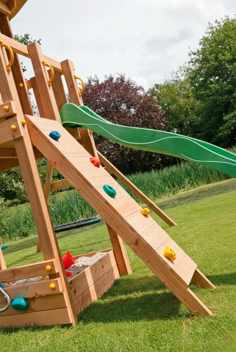 Klatrevæg i Douglas Træ 170 cm PETER-HOLMBERG