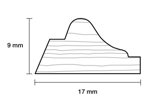 Almueliste vægliste  Ramin FSC® 9×17×2400 mm PETER-HOLMBERG