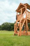 Trappe til legetårn i Douglas Træ med gelænder PETER-HOLMBERG