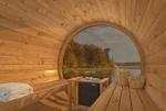Saunatønde Panoramavindue Ø205 × 300 cm – Thermowood PETER-HOLMBERG