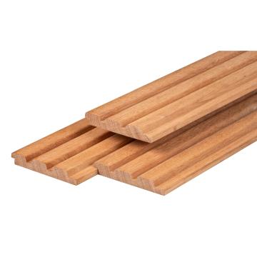 22x145 mm Bangkirai Triple Rhombus  Beklædningsprofiler til Hegn og Facade I Flere Varianter 