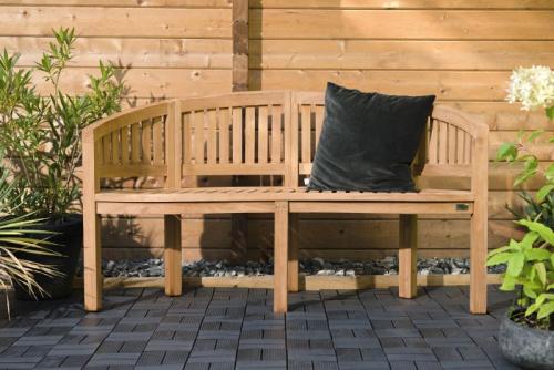 Teak Bananbænk 150x86 cm PETER-HOLMBERG 