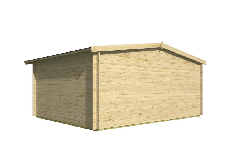 Bjælkehytte Tune 34 mm gran 482 x 382 cm 17,8 m2 PETER-HOLMBERG 