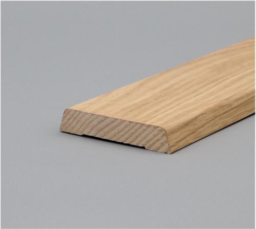 14 x 55 x 2400 mm Indfatning med ægte egefiner Mat lak PEFC PETER-HOLMBERG