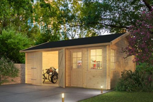 Træ Garage Melby 2 delt 578 x 480 x 297 cm 26,8 m2 PETER-HOLMBERG 