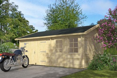Træ Garage Melby 2 delt 578 x 480 x 297 cm 26,8 m2 PETER-HOLMBERG 