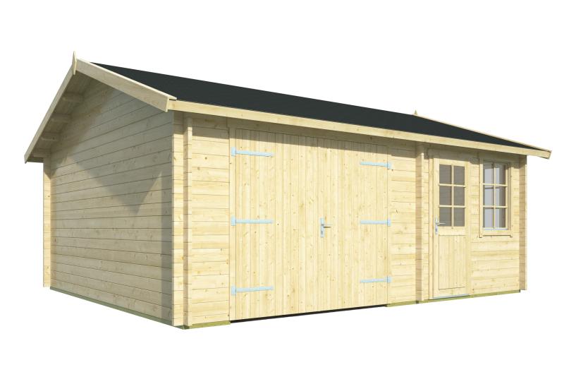 Træ Garage Melby 2 delt 578 x 480 x 297 cm 26,8 m2 PETER-HOLMBERG 