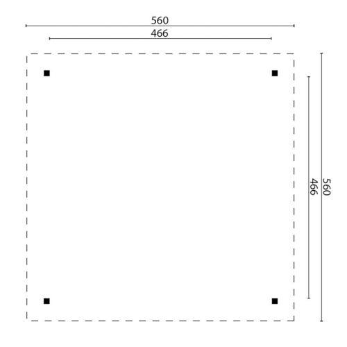 Havepavillon / Grillhytte i Træ 560 x 560 cm PETER-HOLMBERG 