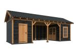 Multihus i Douglas gran 865 x 326 cm – 28 m² Sort PETER-HOLMBERG 