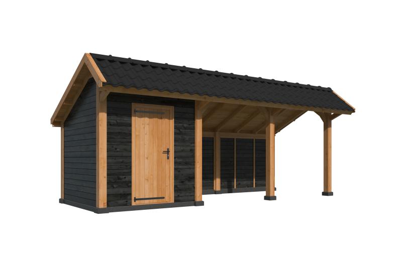 Multihus i Douglas gran 642 × 221 cm – 14 m² Sortmalet PETER-HOLMBERG 