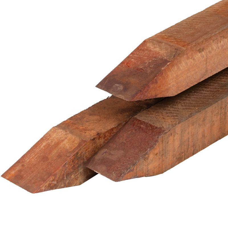 40 x 40 mm Azobé Stolper med spids fint savet PETER-HOLMBERG