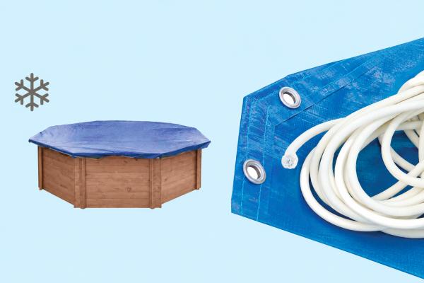 Vinteroverdækning til swimmingpool Mambo Beach 355x307x116 cm