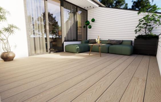 Terrassebræt 22 × 176 × 3600 mm – Brandklasse Dfl-s2 | 5 Farver