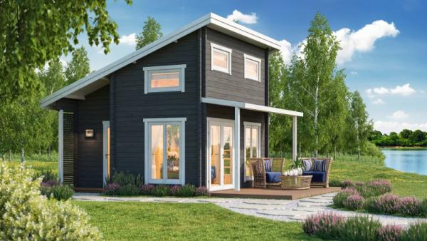 Nordlys Saunahytte 70 mm – 460 × 430 cm | Sauna med Flere Rum