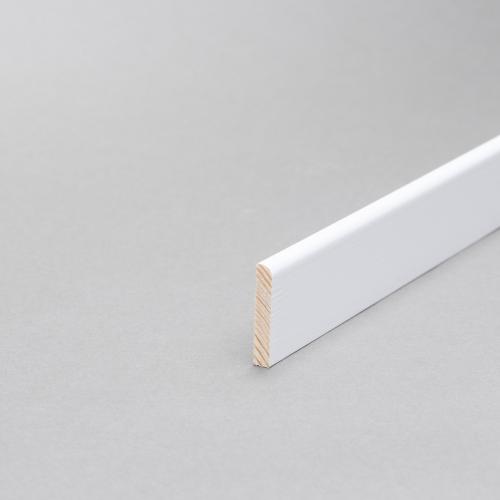 5 x 30 x 900 mm Forkantslister - 1 rund kant Hvid Fyr PETER-HOLMBERG