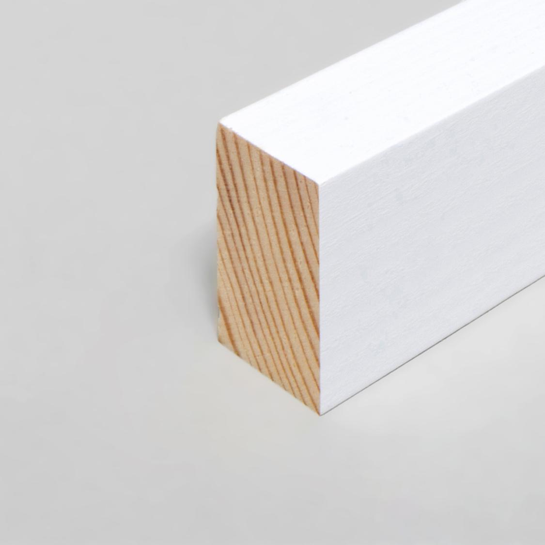 Kantliste 19 × 30 × 2400 mm Fyr Hvid FSC® Massiv PETER-HOLMBERG